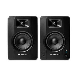 2pc M-audio Bx4 Bluetooth Studio Monitors Speaker Set W/ 4-inch Woofer 120w