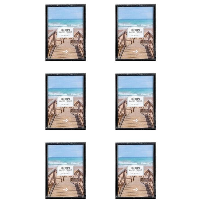 6PK Unigift Byron Home Photo/Picture Frame 13x18cm Assorted