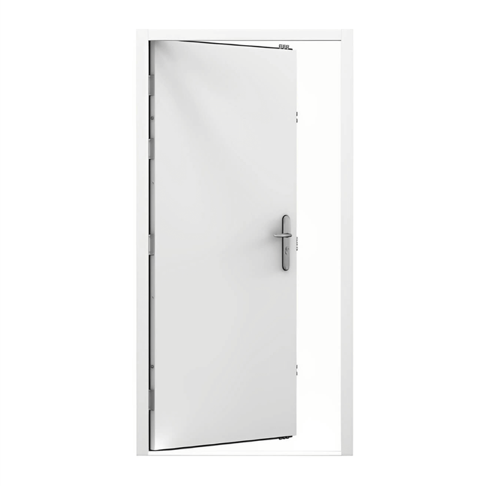 Lathams 2050 x 920 x 50 mm - LHI - Surfmist White Steel Security Door and Frame