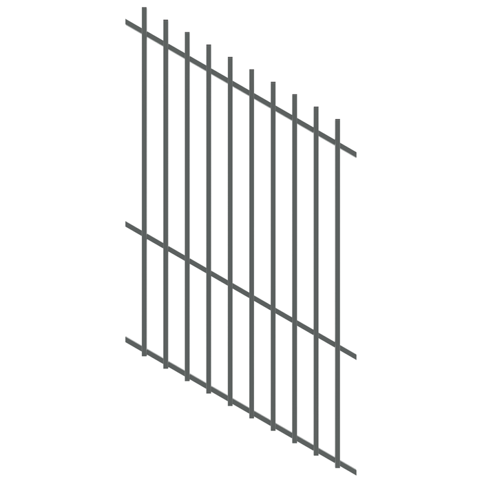 ProtectorAl 0350-1200W x 1800H Monument Radiator Pool Fence Panel Raked 16-30º