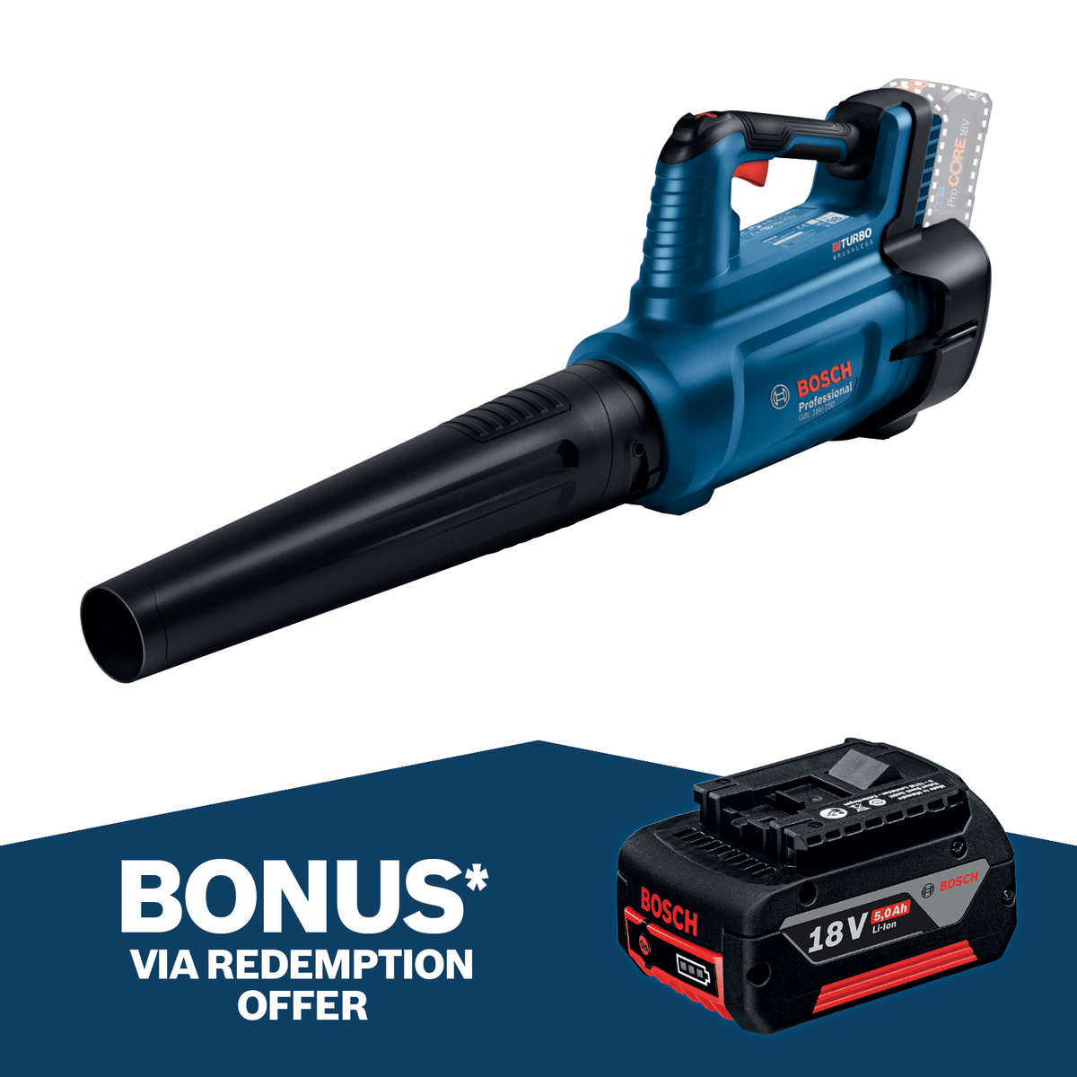 Bosch 18V Professional 780m3/h BITURBO Blower Skin Only