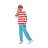 Oceana Wally Red White Striped Costume With Hat Glasses Shirt Pants Kids XL