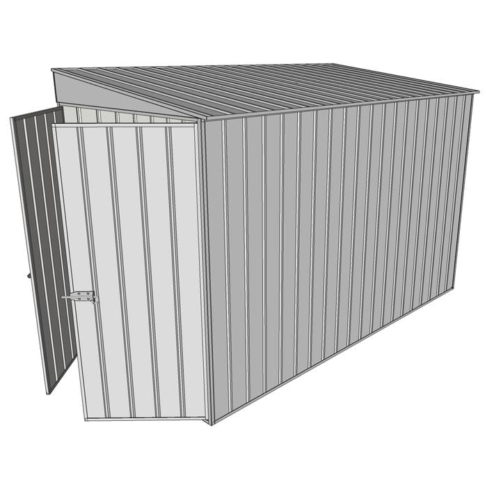 Build-a-Shed 1.5 x 3 x 2m Skillion Shed without Side Doors - Zinc