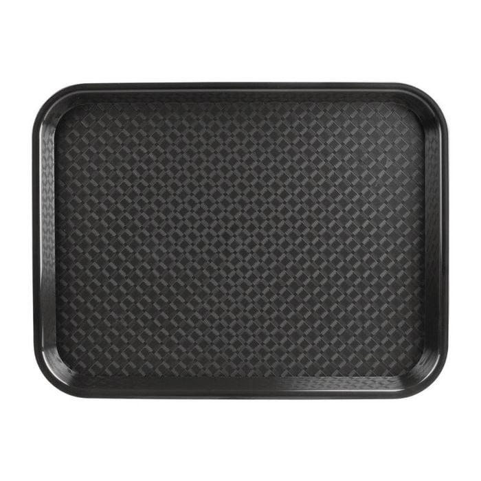 Olympia Foodservice Tray Kristallon Polypropylene Black 350x450mm Commercial Kitchen Serving