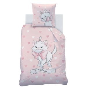 Disney The Aristocats Marie Pink Cotton Quilt Cover Set - Single Bed Size