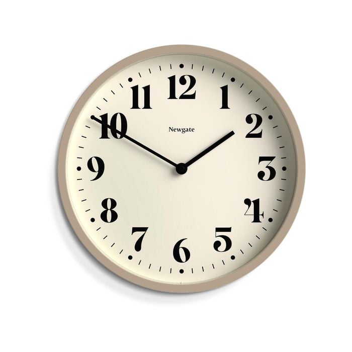 Newgate Number Four Wall Clock Matte Stone
