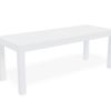 Halki Outdoor Bench Seat - 120cm Matte White