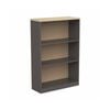 Olg Ekosystem Bookcase New Oak With Charcoal W800mm X D300mm X H1200mm