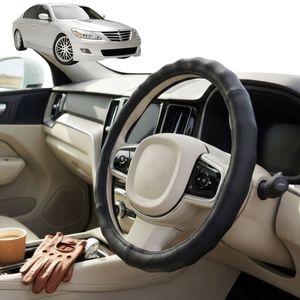 Australian Goose Steering Wheel Cover for Hyundai Genesis 2008 - 2013 (BH) Circle Black