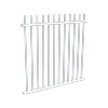 ProtectorAl 350 - 1200 x 1200mm Pearl White Aluminium Picket Top Pool Fence Panel