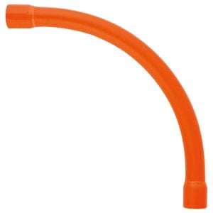 DETA 25mm Orange PVC Conduit 90° Sweep Bend - Single Pack