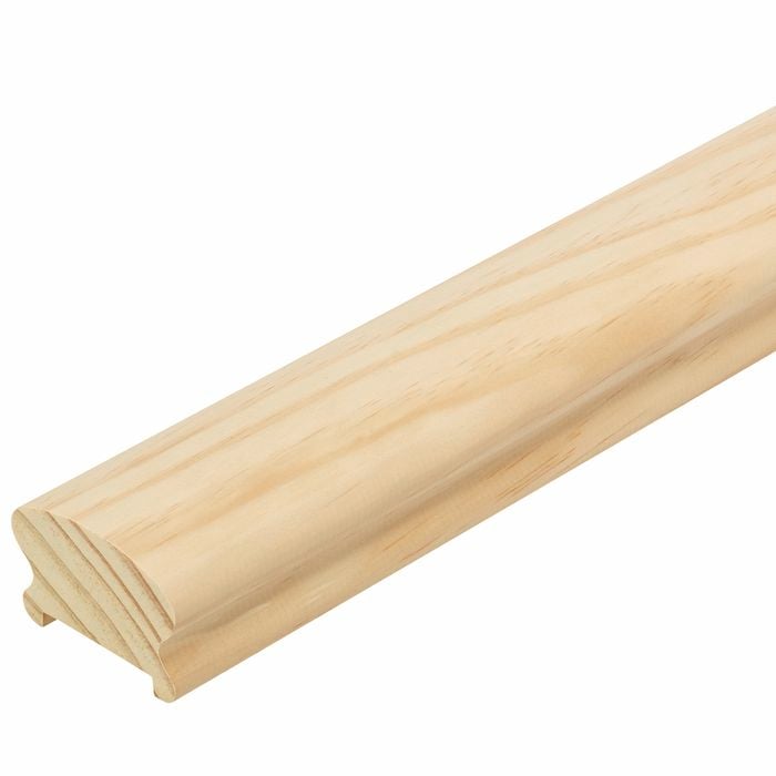 60 x 42mm Untreated Clear Pine Shaped Handrail
