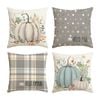 Catzon 4 Pcs Linen Throw Pillow Covers Autumn for Home