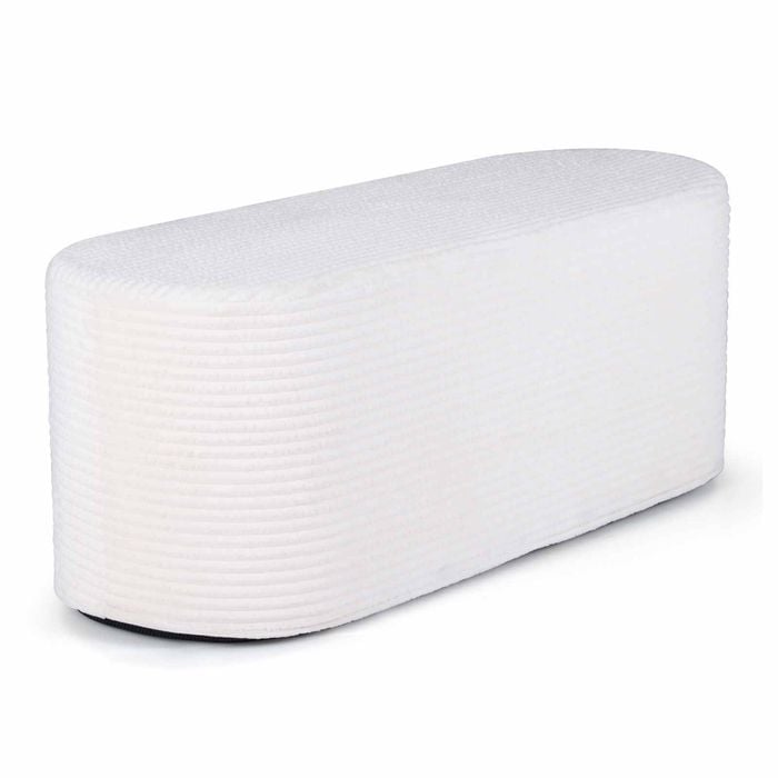 Costway Ottoman Bench 120cm Modern Foot Stool Footrest Beige