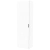 Lugna 2048 x 600 x 380mm White 3 Shelf 3 Drawers Left Hinged Door Storage Cabinet - White