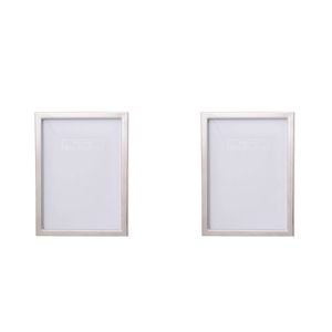 2PK Gibson Gifts Elegant Silver Photo/Picture Frame 4x6" Rectangle