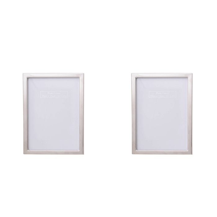 2PK Gibson Gifts Elegant Silver Photo/Picture Frame 4x6" Rectangle