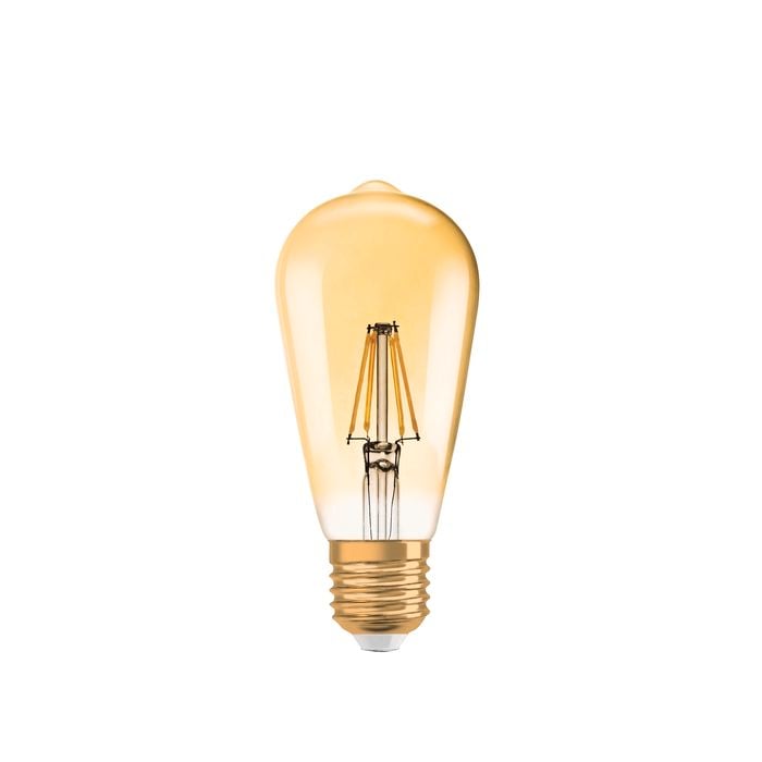 Osram 7W 710lm Clear Gold Dimmable Edison Screw Edition 1906 ST64 LED Globe