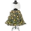 Costway Mannequin Form Christmas Tree Artificial Hinged Xmas Tree w/Shawl Necklace