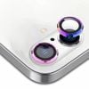 Tough On iPhone 16 / iPhone 16 Plus Camera lens Protector Tempered Glass Individual Ring Iridescent