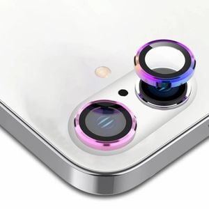 Tough On iPhone 16 / iPhone 16 Plus Camera lens Protector Tempered Glass Individual Ring Iridescent