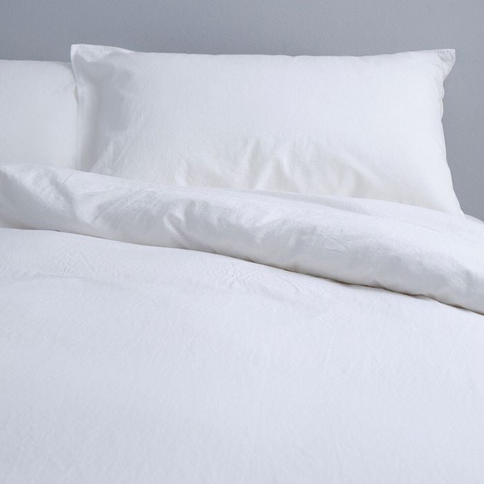 Canningvale Vintage Softwash Size Single Quilt Cover Set White