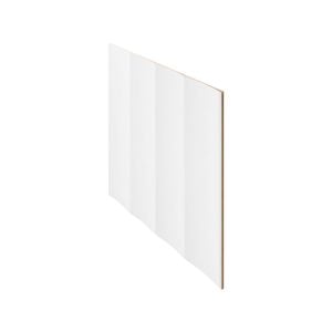 2400 x 1200mm 12mm Lining Panel White MDF Primed Scallop 135mm - 2400mm