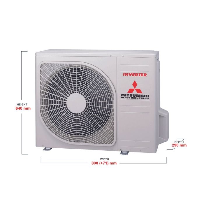 Mitsubishi Heavy Industries 7.1KW Ciara Air Conditioner Split Reverse Cycle Set Bunnings Australia