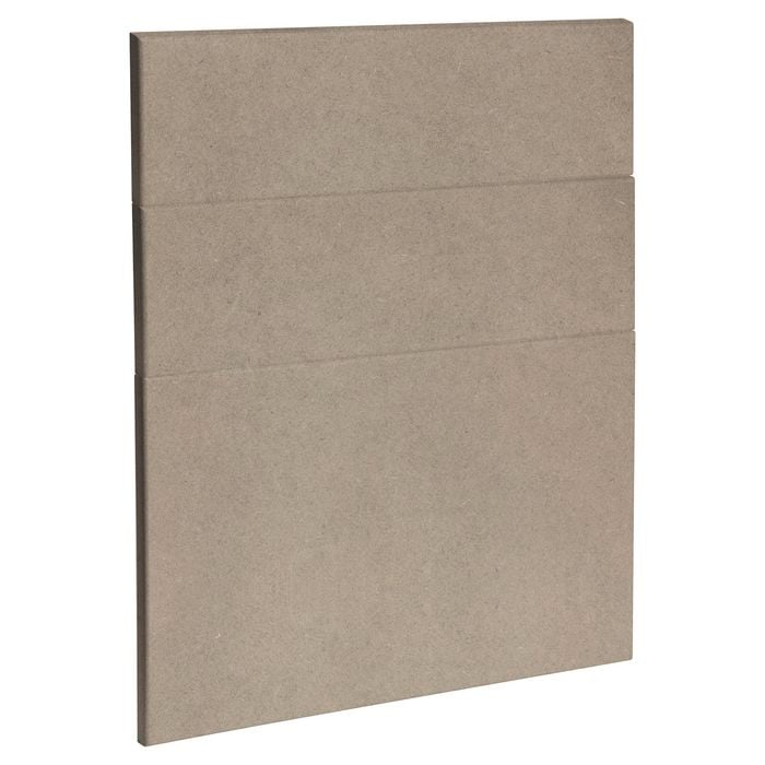 Kaboodle 600mm Raw Board Modern Drawer Panel - 3 Pack