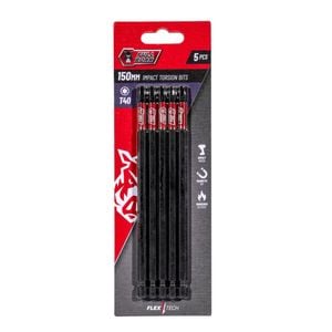 Full Boar T40 x 150mm Impact Torsion Bit - 5 Pack
