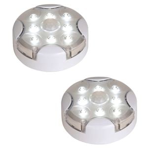 Magic Living 8 LED Sensor Nightlight White 2pk