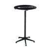 Ultimate 98 x 60 x 60cm Matte Black Bar Table