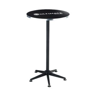 Ultimate 98 x 60 x 60cm Matte Black Bar Table