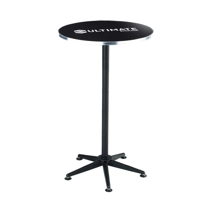 Ultimate 98 x 60 x 60cm Matte Black Bar Table