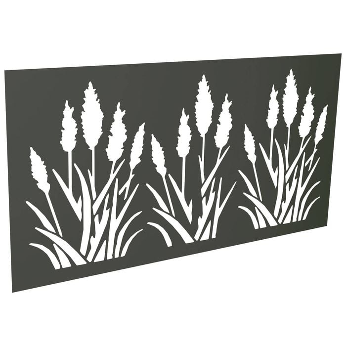 ProtectorAl 300 - 1200 x 1201 - 2400mm Woodland Grey Bullrush Unframed Solid Aluminium Decorative Panel