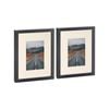 Nicola Spring Photo Frames with 4" x 6" Mount - 8" x 10" - Black - Pack of 2