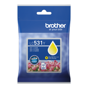 Brother LC531Y Yellow Ink Cartridge for DCP-J1310DW DCP-J1360DW DCP-J1260W