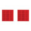 2PK Dexas Silicone 11cm Ice Cube Tray Freezer Mould - Red