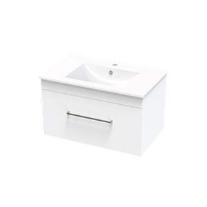 Clearlite Bathrooms 750mm White Cashmere Valley Wall Hung Vanity