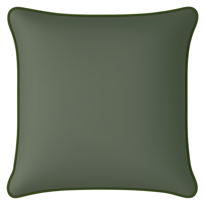 Mojo 45cm Solid Green Cushion Cover With Pipe