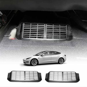 Tesla Model 3 Backseat Rear Under Seat Air Conditioning Outlet Vent Cover Flow Grille Protector