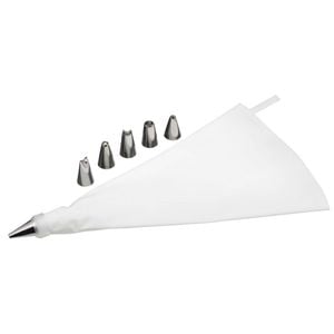 8pc Mastercraft Cotton Icing Bag Starter Set Baking Accessory