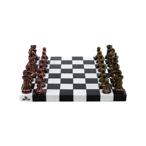 Chess Marble Board w/Resin Pieces