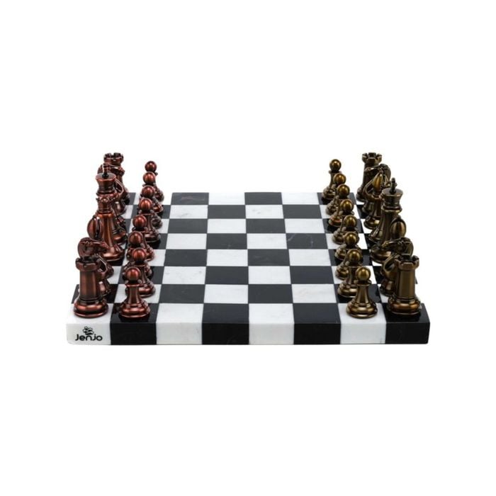 Chess Marble Board w/Resin Pieces