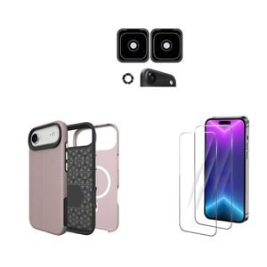 Icoverlover For Iphone Air Case Compatible With Magsafe Tough Rose Gold + 2x Screen + 2x Camera Lens Protectors