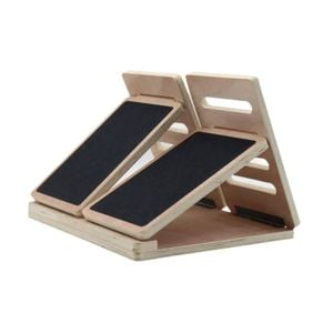 NNEOBA Wooden Slant Board - 4 Angle Yoga Accessory