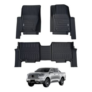 AUSGO Car Floor Mats for GWM Cannon Alpha Diesel 2024-Onwards All-Weather Floor Liners
