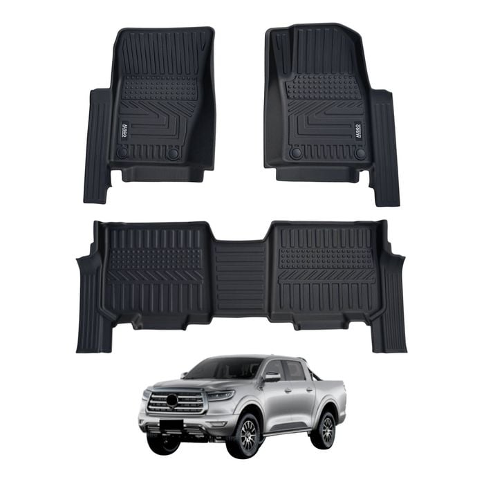 AUSGO Car Floor Mats for GWM Cannon Alpha Diesel 2024-Onwards All-Weather Floor Liners