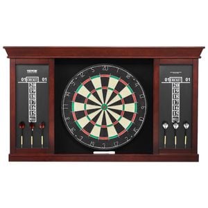 Vevor Dartboard and Cabinet Set Official Size Complete Accessory Steel Tip Dart