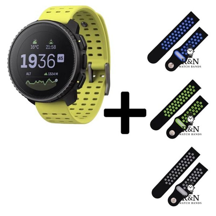 Suunto Vertical GPS Watch (LIME) + R&N Strap Edition